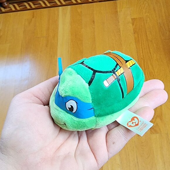 Ty Teeny TYS Leonardo Ninja Turtles Plushie Stuffed Animal Toy - Picture 14 of 14